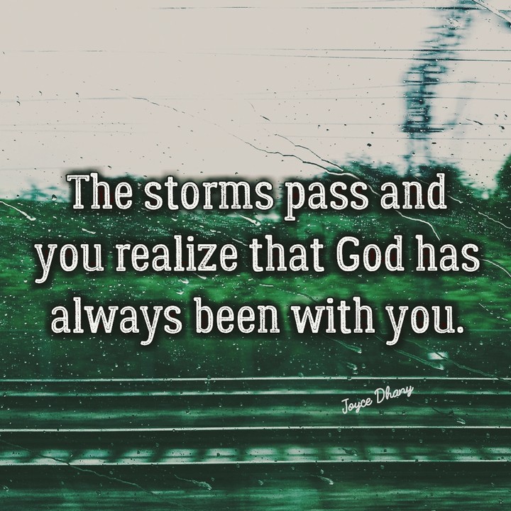 The storms pass