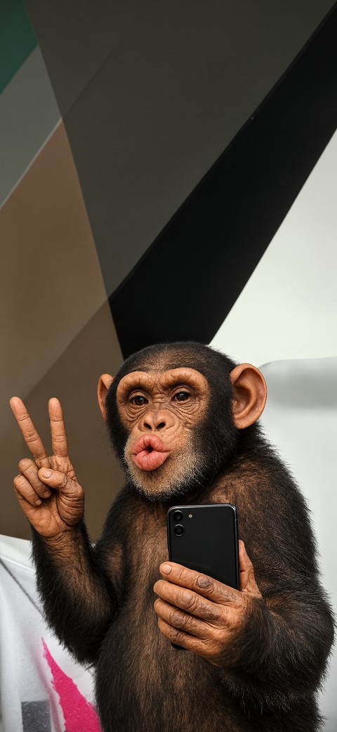 smartphone, chimpanzee háttérképek