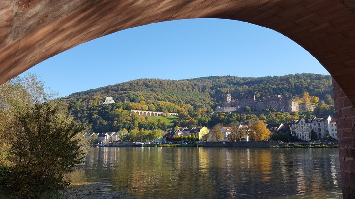 Heidelberg under the old bridge