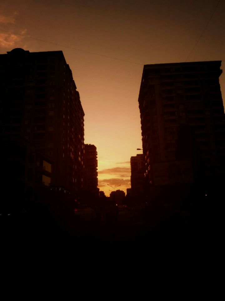 Sunset in Baku