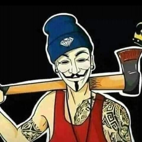 anonymous hacker axe guy
