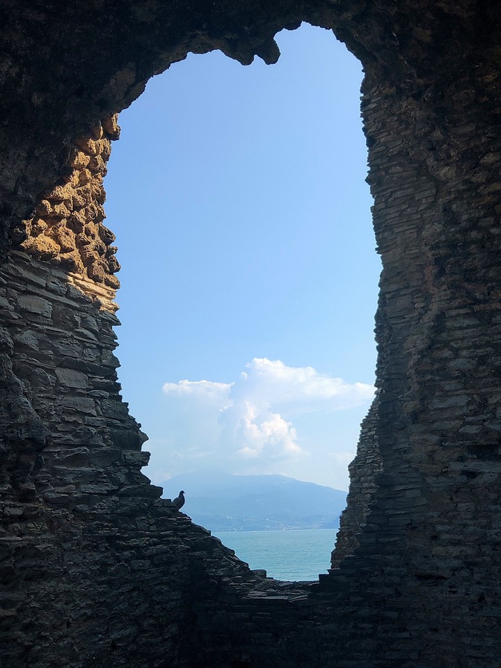 through the hole