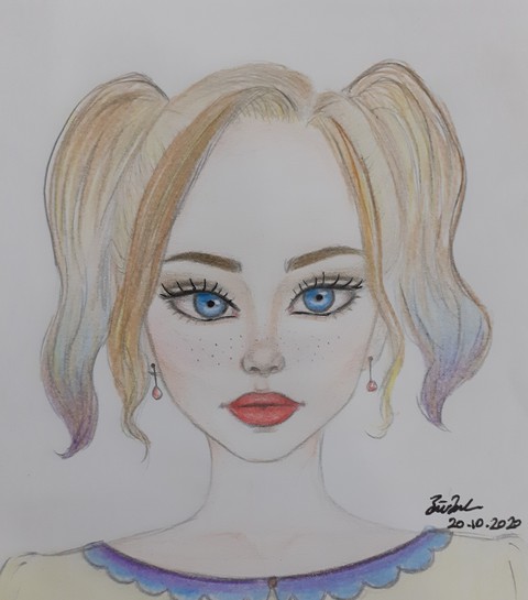 Girl drawing