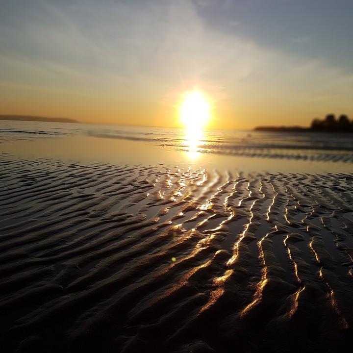 Sunset on the river