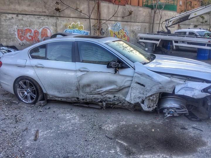 bmw 5.25 xdrive crash
