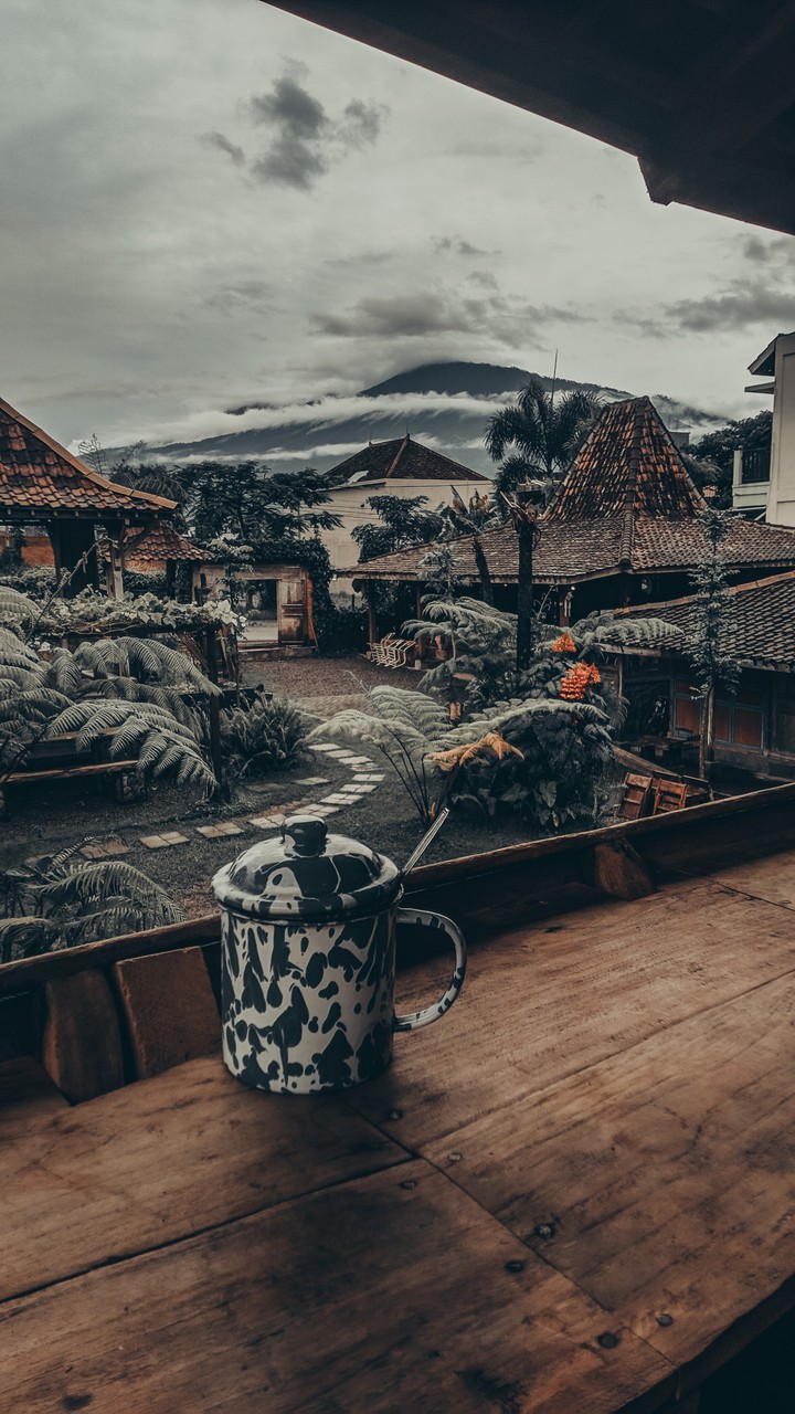 relaxed at the village