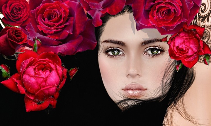 girl & Roses