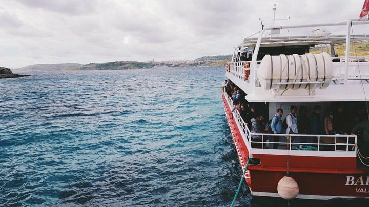 Mediterranean sea next Comino island