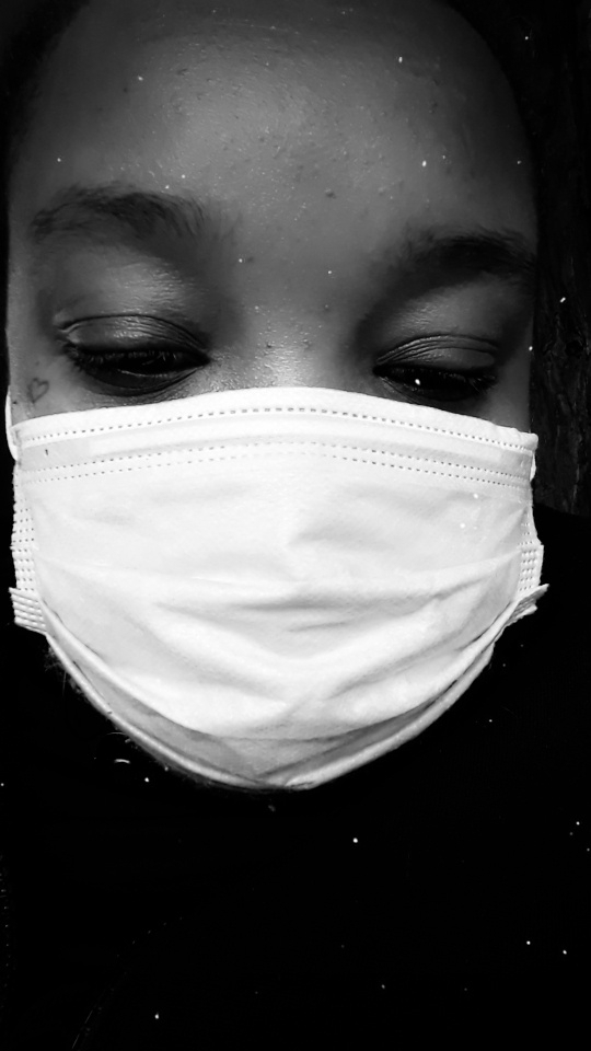 Mask On B&W