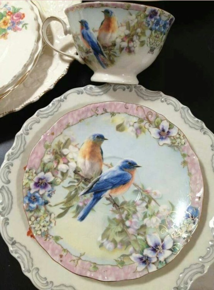 birds porcelan