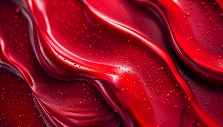 Red liquid glossy texture wallpaper background