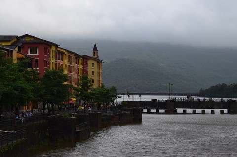 city, lake & monsoon