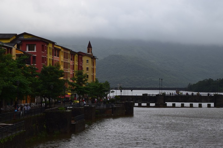 city, lake & monsoon