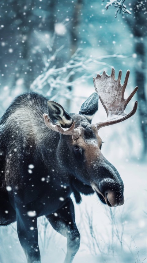 Moose, reindeer achtergronden