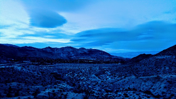 Palm Springs Below at Twilight