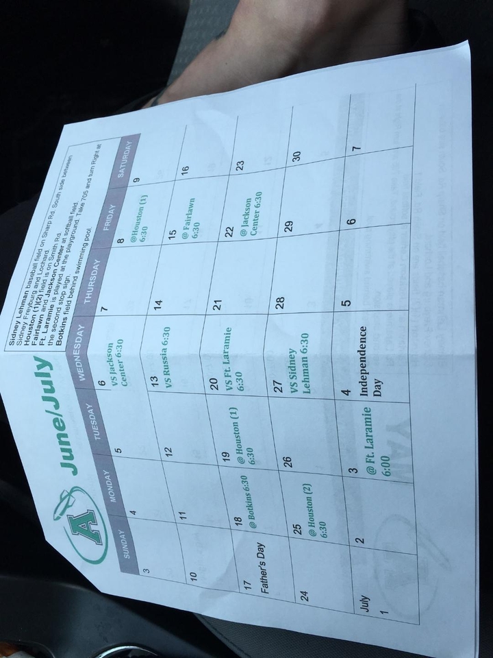 Brady's ball schedule