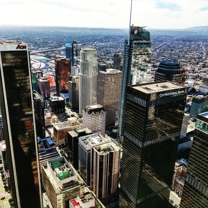 Taken on the 71st floor of the tallest building Los Angeles