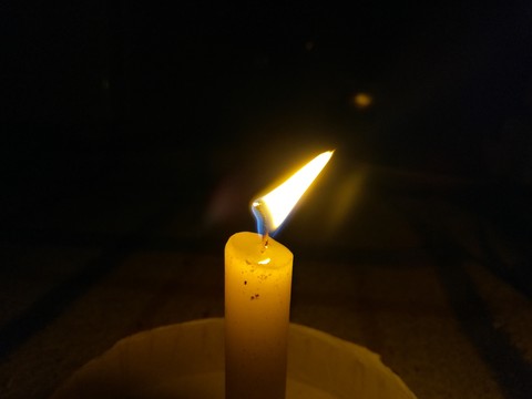 Candle in the dark