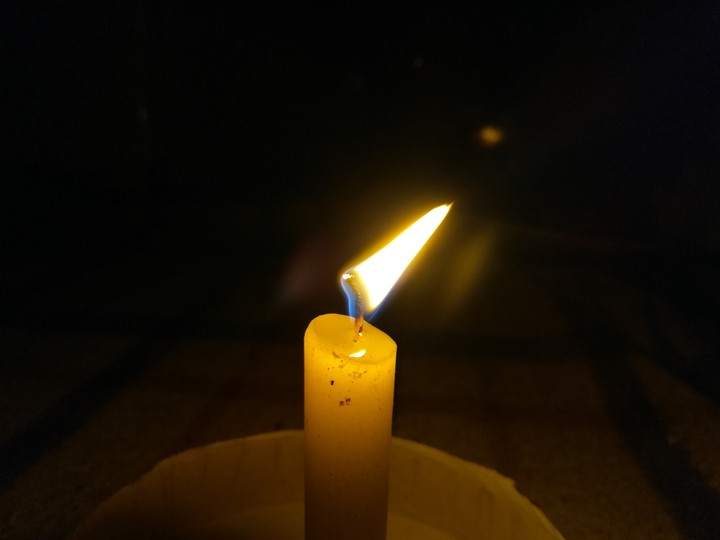 Candle in the dark