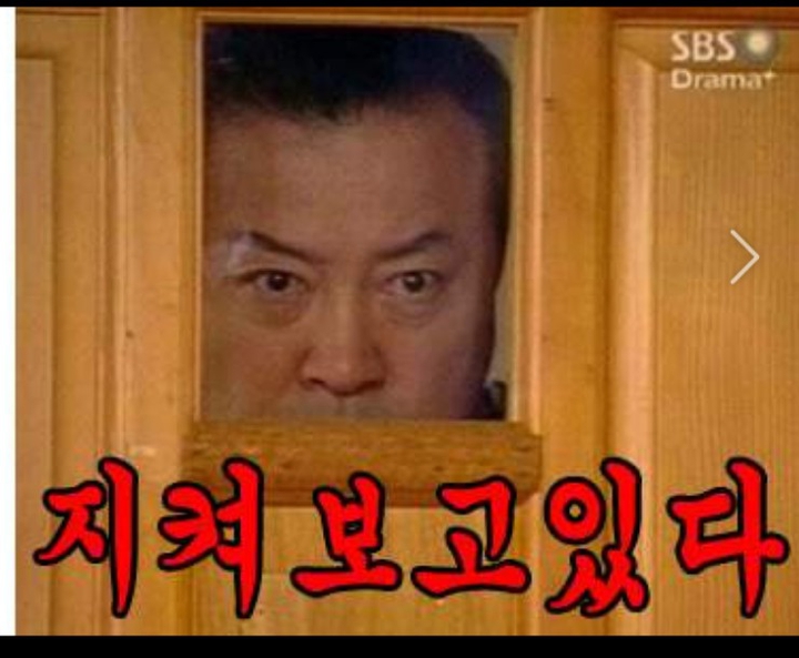 지켜보고있다