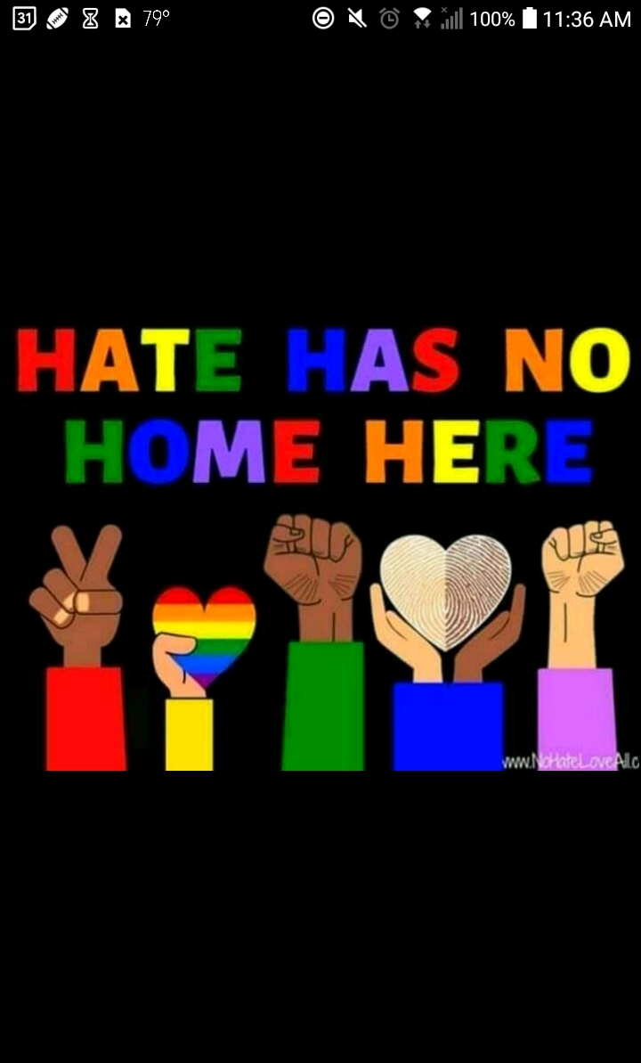 Hate has no place here