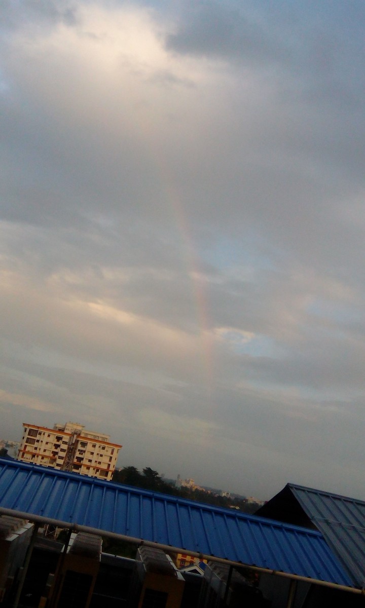 sky with a touch of rainbow