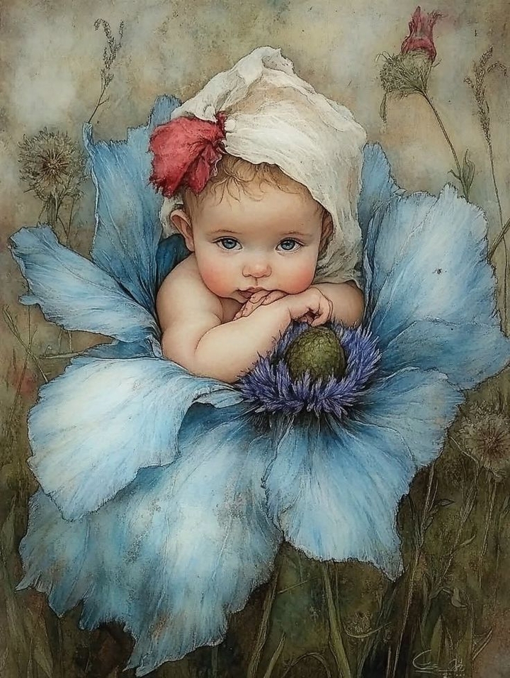 Flower, Petal, Child