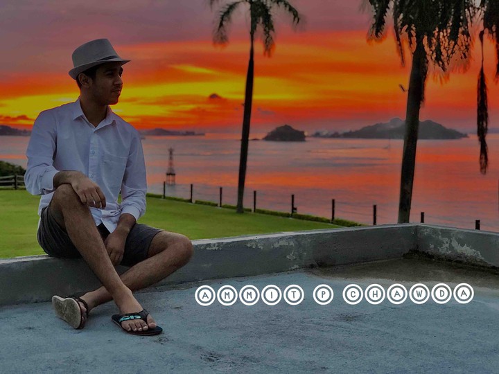 Sunset by the beach