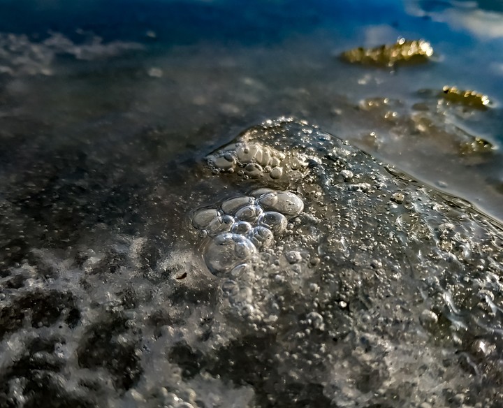 Icy bubbles