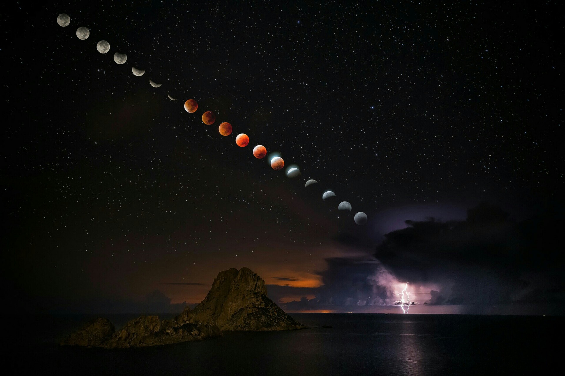 Blood moon + Jose Antonio Hervas