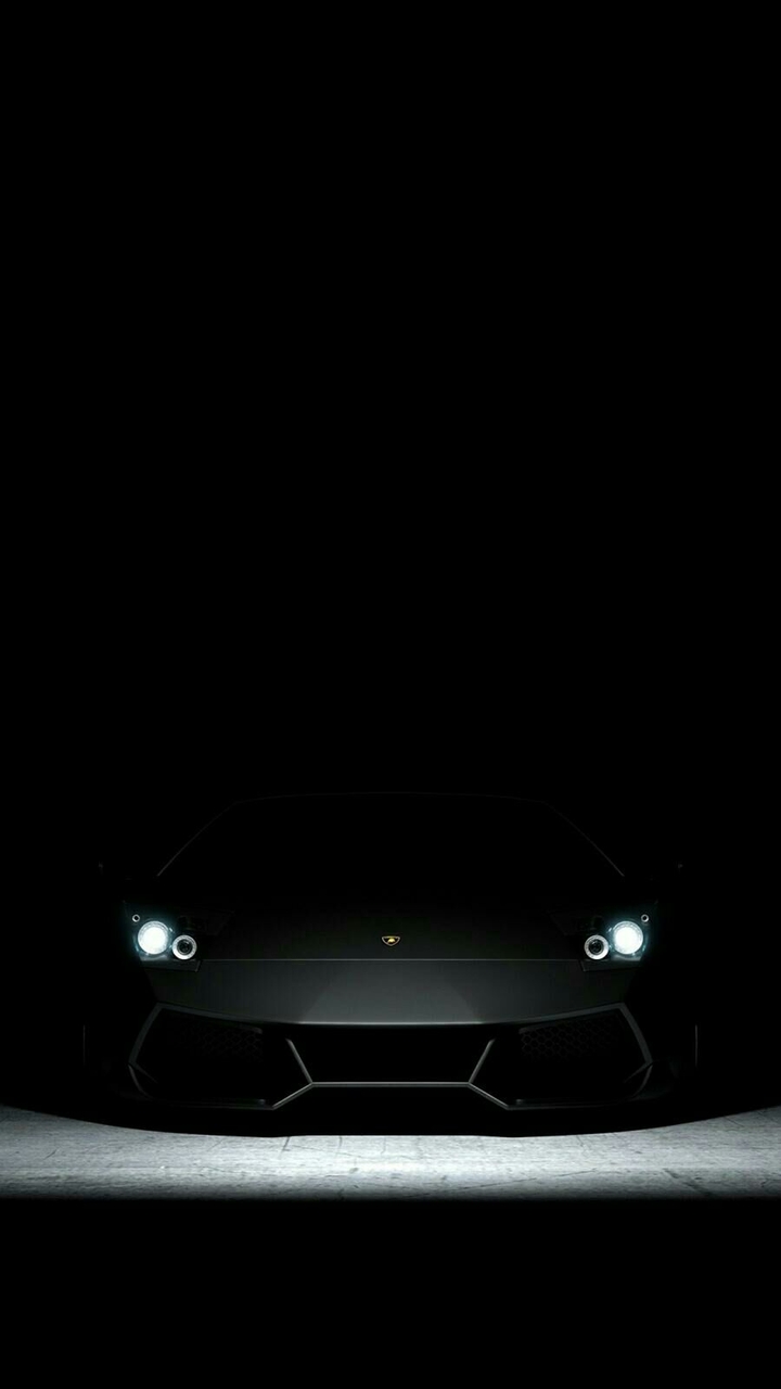dark night with lamborghini