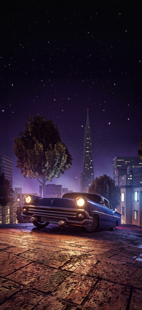 тапети car, night