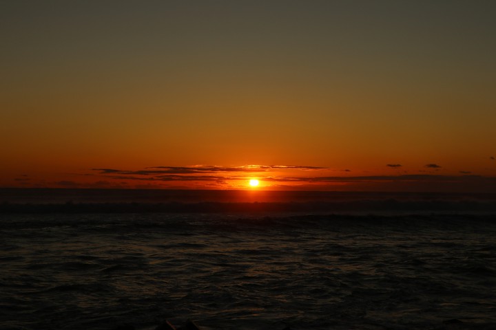 the first sunrise of the year