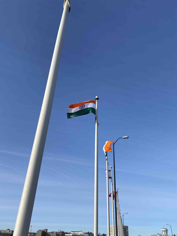 Indian Flag at Bridge Of Nations