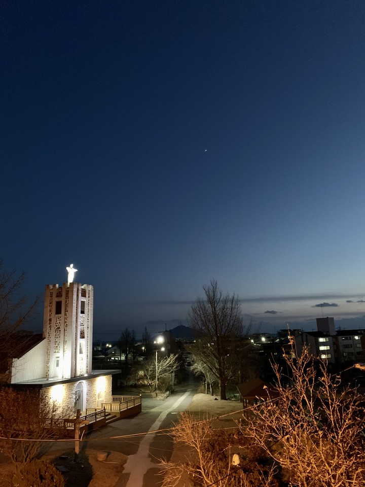 catholic church in yeonpyeong-island korea