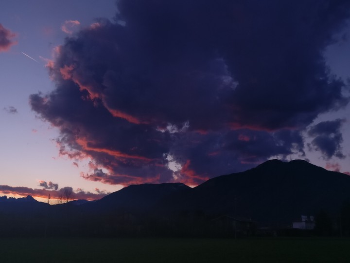 Pink clouds