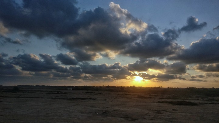 sunset view main road