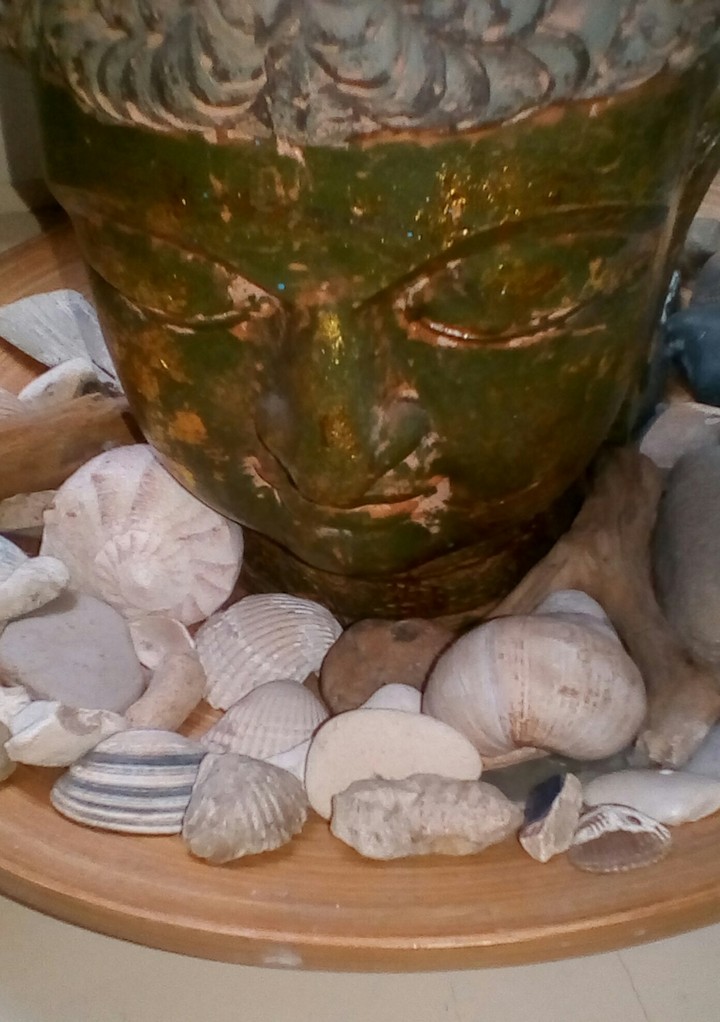 buddha with shells