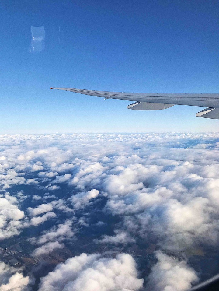 The sky from the plane