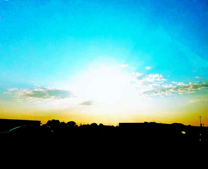 a sunset