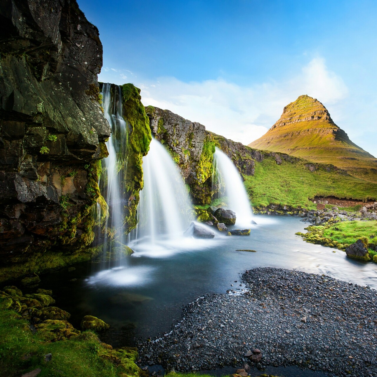 fondos de pantalla waterfall, watercourse