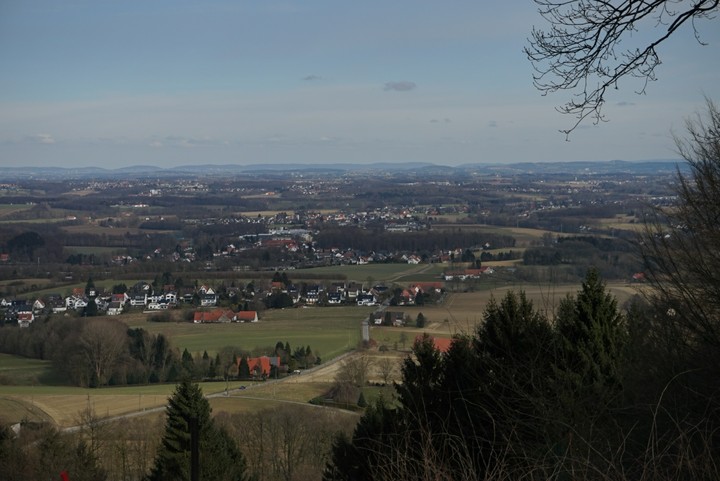 high up