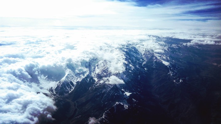 Hiding to clouds.