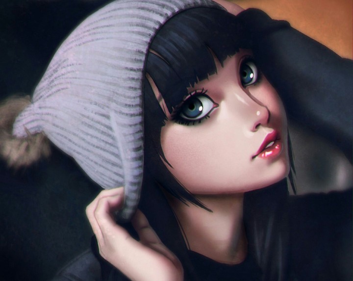 Anime girl art