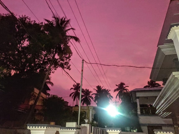 The sky is Pink