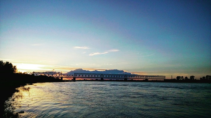 Sunset on the river