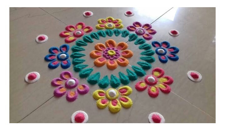 *Nice rangoli*