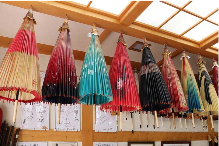 Japanese washi umbrellas