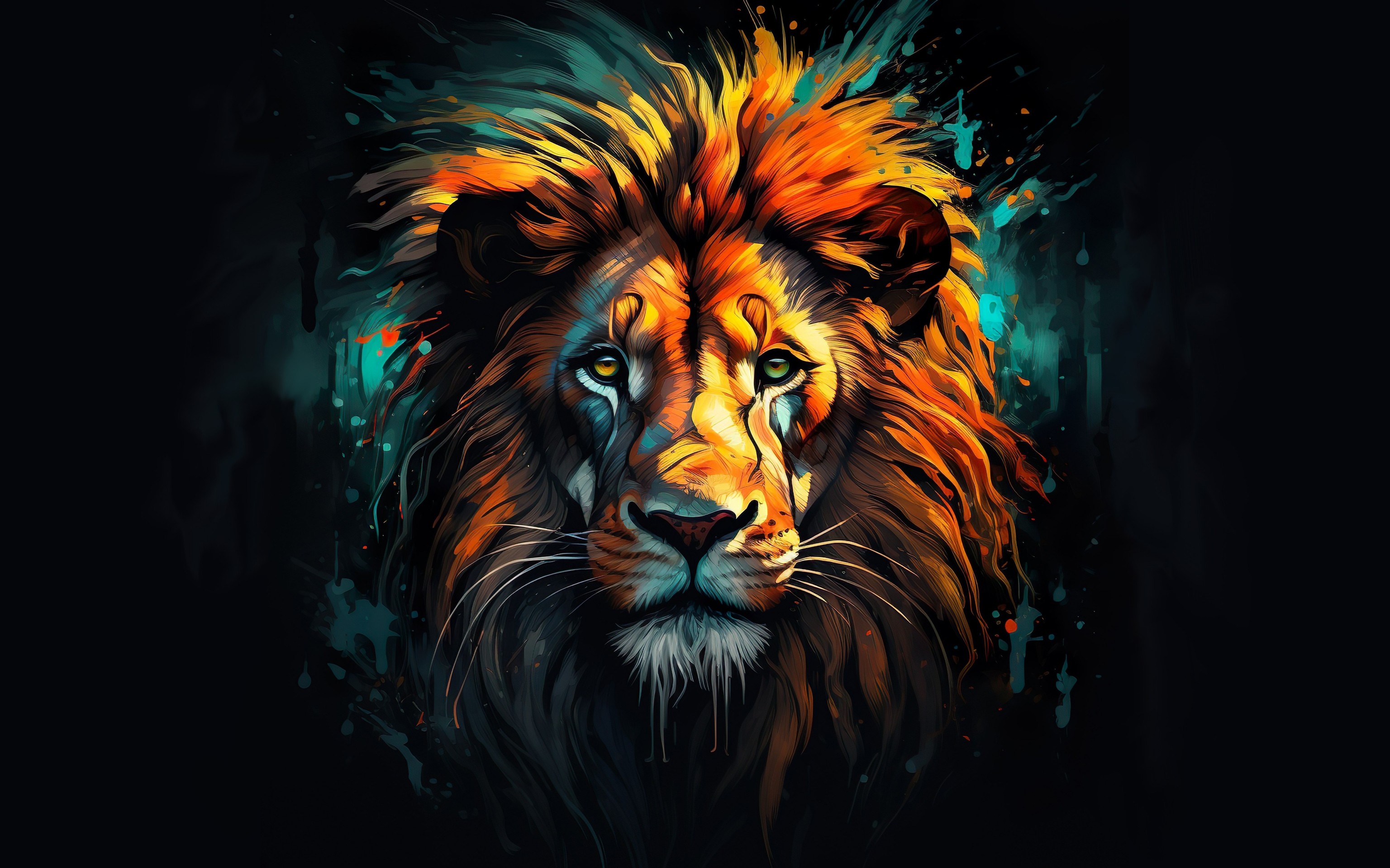 tapety Lion, Orange