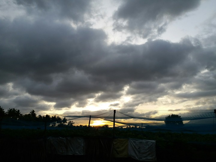morning black sky